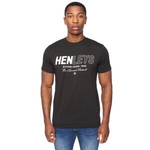 Henleys Mens Melvern T-Shirt / Black